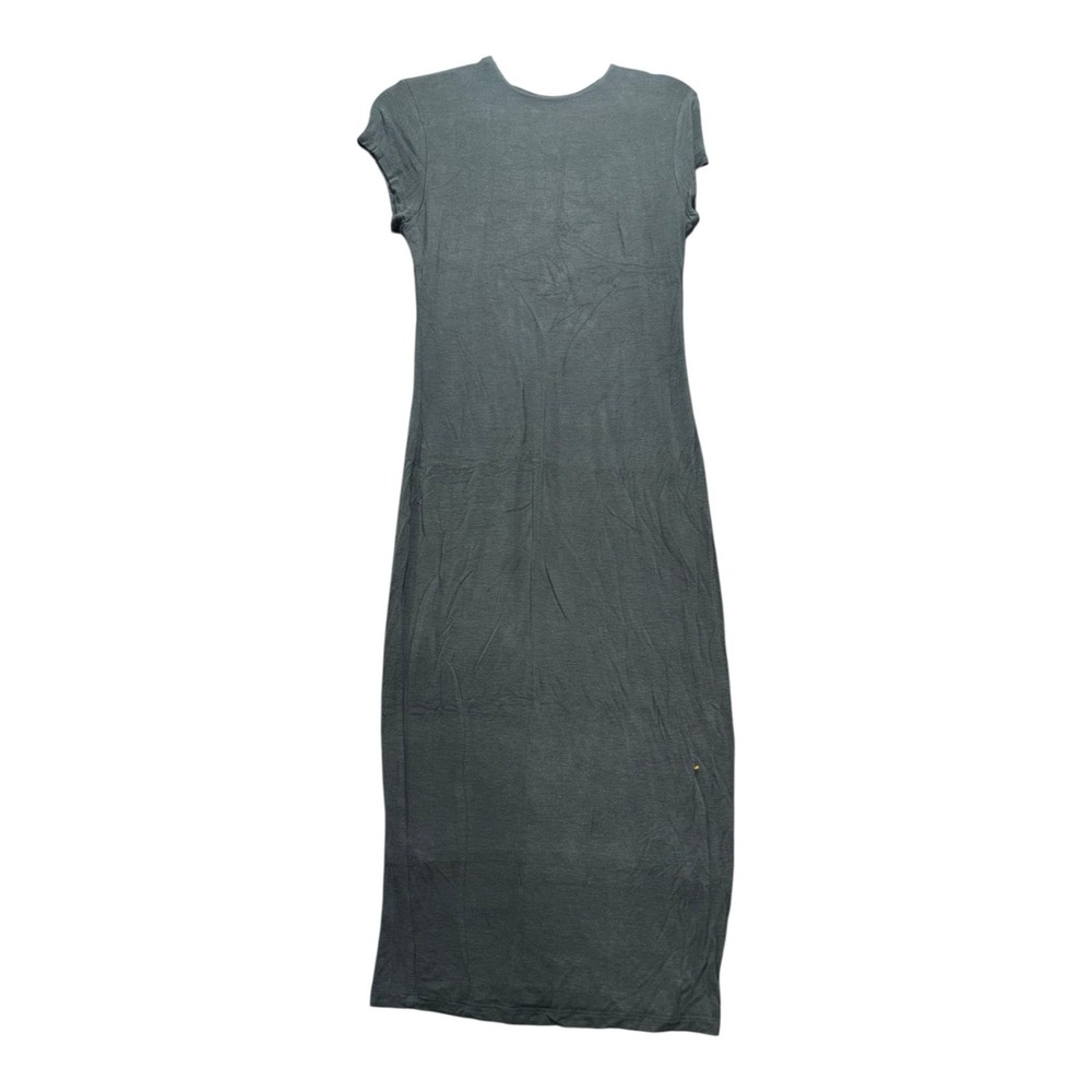 American Dream S Gray Womens Bodycon Midi Maxi Knit Dress Casual Minimalist Boho